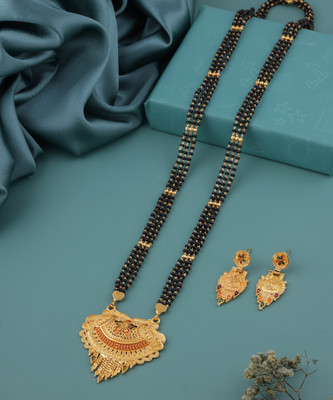 VEMISHTI Brass Gold-plated Gold Jewellery Set(Pack of 1)