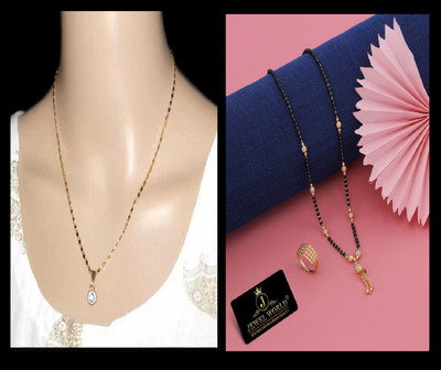 Vraj india Metal Gold-plated Gold Jewellery Set(Pack of 2)