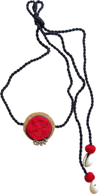 DebapriyaPC Shell, Fabric Red, Black Jewellery Set(Pack of 3)
