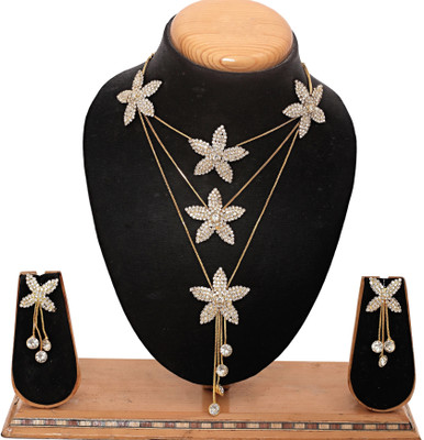 GHAZI COLLECTIONS Brass Gold-plated Gold Jewellery Set(Pack of 1)