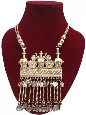 Zoobys Fashion Brass Sterling Silver Silver Jewellery Set(Pack of 1)