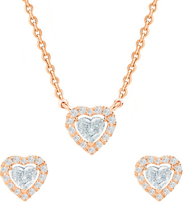 MINUTIAE Brass Rose Gold Jewellery Set(Pack of 1)