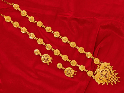 LILY Alloy Gold-plated Multicolor Jewellery Set(Pack of 1)