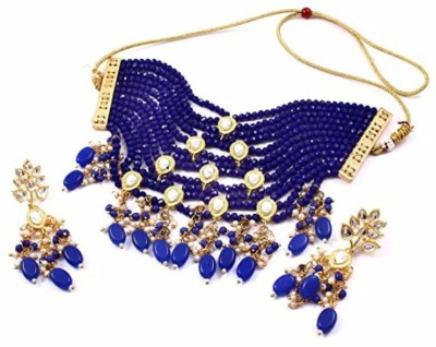 sharma Enterprises Brass Blue Jewellery Set(Pack of 1)