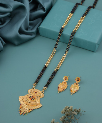 house of common Alloy Gold-plated Gold Jewellery Set(Pack of 1)