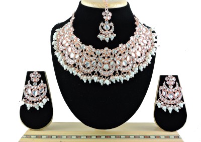 VATSALYA creation Alloy Gold-plated Rose Gold, Silver Jewellery Set(Pack of 1)