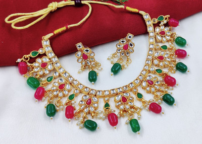 MANMDC Alloy Gold-plated Multicolor Jewellery Set(Pack of 1)