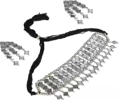 PRASUB Alloy Sterling Silver Silver Jewellery Set(Pack of 1)