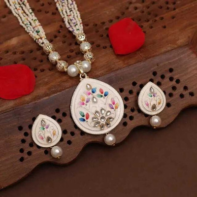ZMS Alloy Gold-plated Multicolor Jewellery Set(Pack of 3)