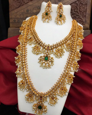 Influtive Brass, Copper Gold-plated Gold Jewellery Set(Pack of 1)