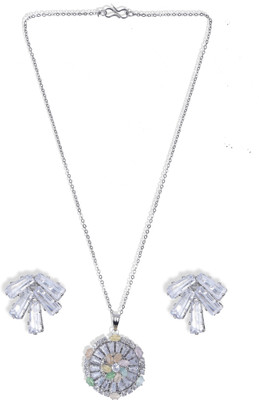 Prihul Creation Alloy Silver Silver Jewellery Set(Pack of 3)