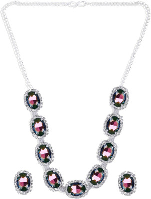 SKG Fashion Store Alloy Silver Multicolor Jewellery Set(Pack of 1)