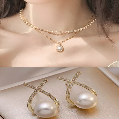 AVIRA ENTERPRISES Alloy Gold-plated Gold Jewellery Set(Pack of 2)