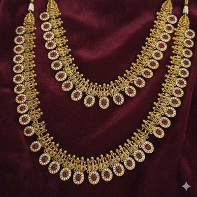 FIMBUL Alloy Gold-plated Gold Jewellery Set(Pack of 3)