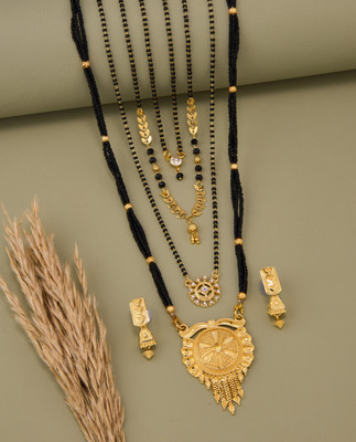 TheSanga Brass Gold-plated Gold Jewellery Set(Pack of 1)