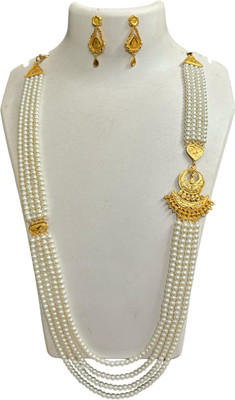 SC Collection Copper Gold-plated Gold Jewellery Set(Pack of 1)