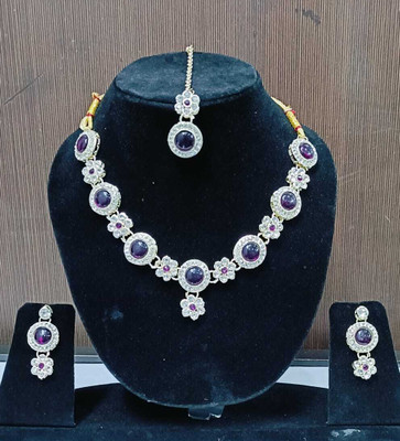 dev group collection Metal Red Jewellery Set(Pack of 1)