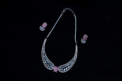 LUSTRA Brass Silver Silver Jewellery Set(Pack of 1)