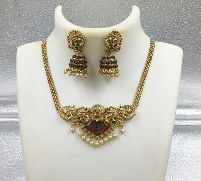 Joyful Alloy Gold-plated Multicolor Jewellery Set(Pack of 1)