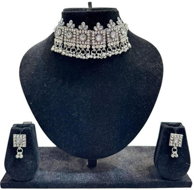 MODELFLUX Brass Gold, White Jewellery Set(Pack of 1)