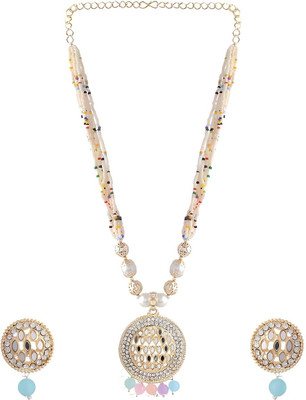 ZMS Alloy Gold-plated Multicolor Jewellery Set(Pack of 1)