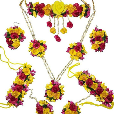 ringzinnie Copper Gold, Yellow, Pink Jewellery Set(Pack of 4)