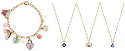 EnlightenMani Alloy Gold-plated Multicolor Jewellery Set(Pack of 4)