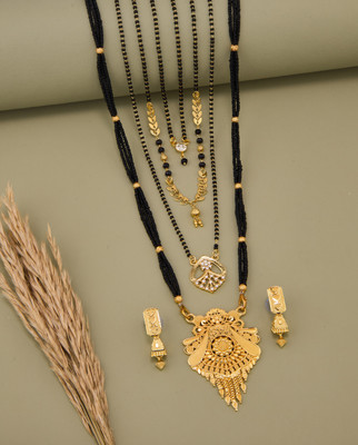 TheSanga Brass Gold-plated Gold Jewellery Set(Pack of 1)