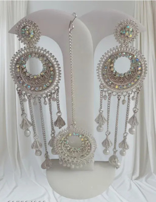 Satyam Collection Oxidised Silver Sterling Silver Multicolor Jewellery Set(Pack of 1)