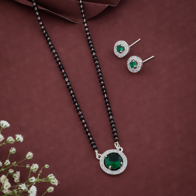CLONEO Alloy Gold-plated Green Jewellery Set(Pack of 1)