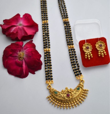 AAKASHTRADERSRK Copper Gold, Black Jewellery Set(Pack of 1)