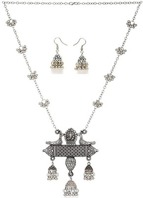 Shiv Alloy Silver Jewellery Set(Pack of 1)