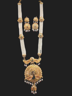 ora collection Brass Gold-plated Multicolor Jewellery Set(Pack of 3)