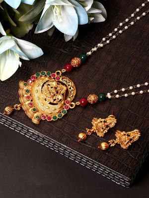 Angel In You Alloy Gold-plated Multicolor Jewellery Set(Pack of 1)