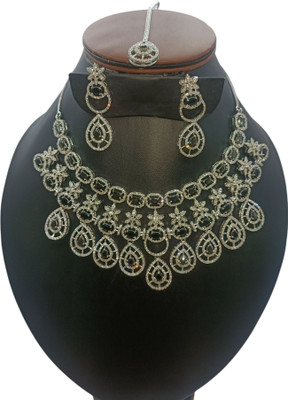 JAVERIA JEWELLRY CREATION Metal Black, White Jewellery Set(Pack of 1)