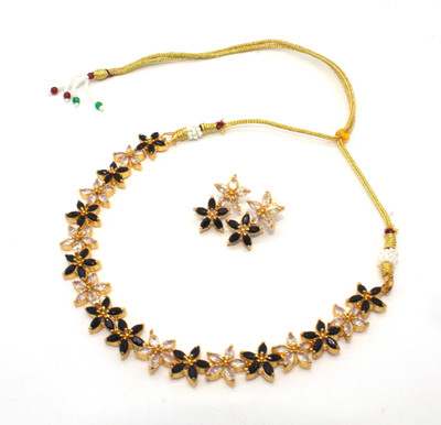 Glimmer Soul Copper Silver Black Jewellery Set(Pack of 3)