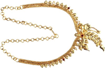 S L GOLD S L GOLD Micro Plated Leaf Necklace N30 Gold-plated Plated Copper Necklace