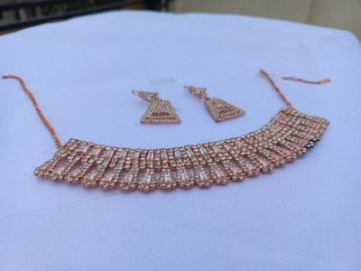 shrre bala ji fashion house Alloy Gold-plated Rose Gold Jewellery Set(Pack of 1)