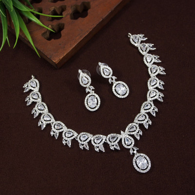 joy of jewels Alloy White Jewellery Set(Pack of 1)