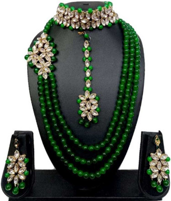 BJ JEWEL Alloy Green Jewellery Set(Pack of 1)