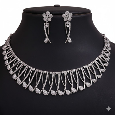 forevershine Alloy Rose Gold Jewellery Set(Pack of 1)