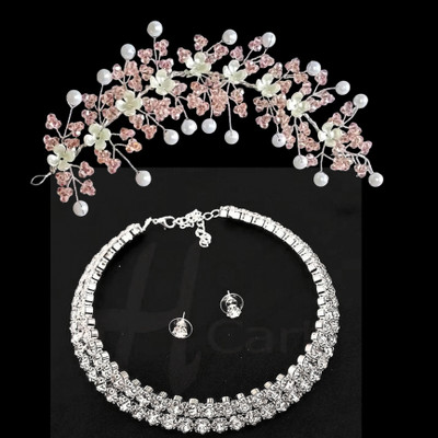 blush bella Alloy Rhodium White Jewellery Set(Pack of 2)