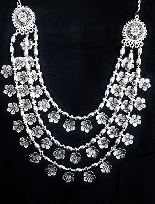 Gauri FashionHub Alloy Silver Jewellery Set(Pack of 1)