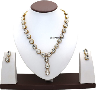 JN Handicraft Brass Copper White Jewellery Set(Pack of 1)