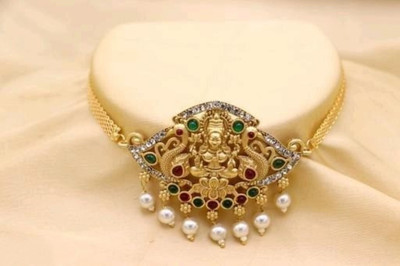 Pamadhya Copper Gold-plated Gold Jewellery Set(Pack of 1)