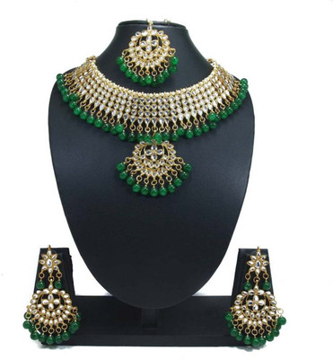 BJ JEWEL Alloy Green Jewellery Set(Pack of 1)
