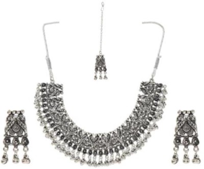 Nilu's Collection Alloy Silver Jewellery Set(Pack of 3)