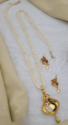 SHIVAY FASHION HUB Alloy Gold-plated Gold Jewellery Set(Pack of 1)