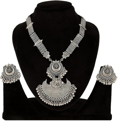 Ziyans fashion Brass Silver Jewellery Set(Pack of 1)