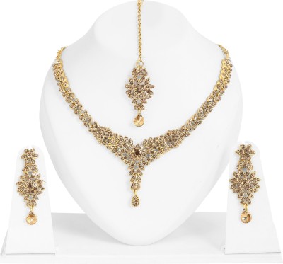 Rhymee Alloy Gold-plated Gold Jewellery Set(Pack of 1)